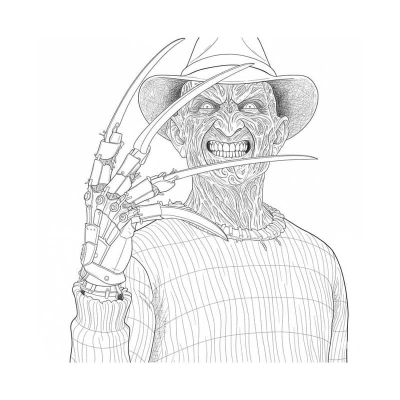 Döntetlen Freddy Krueger ingyenesen egyszerű