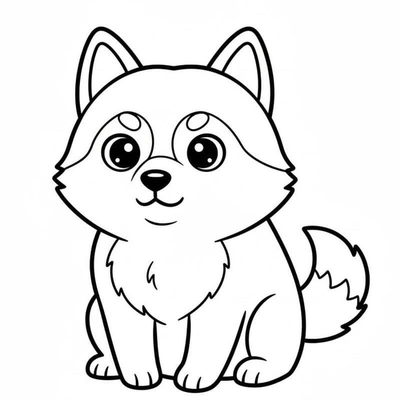 Döntetlen Husky nyomtatható könnyen