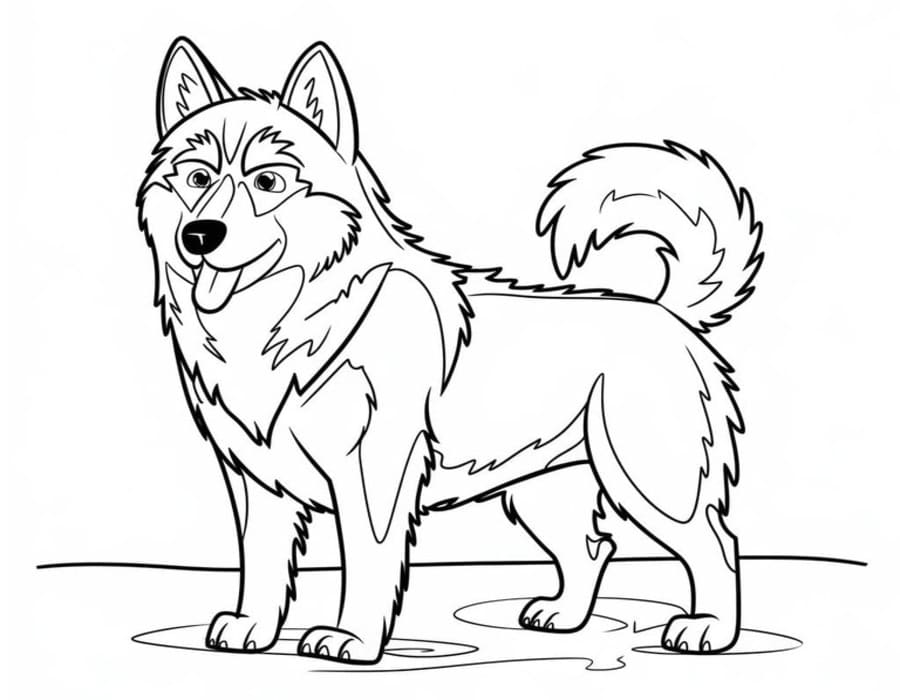 Döntetlen Husky nyomtatható