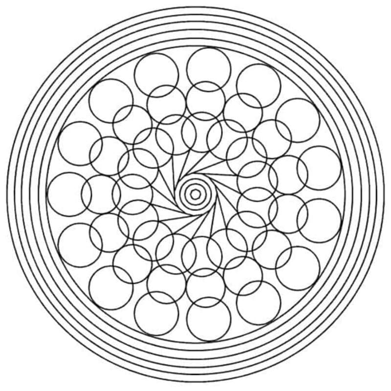Döntetlen Kaleidoszkóp nyomtatható