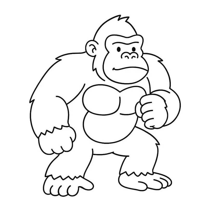 Döntetlen King Kong nyomtatható könnyen