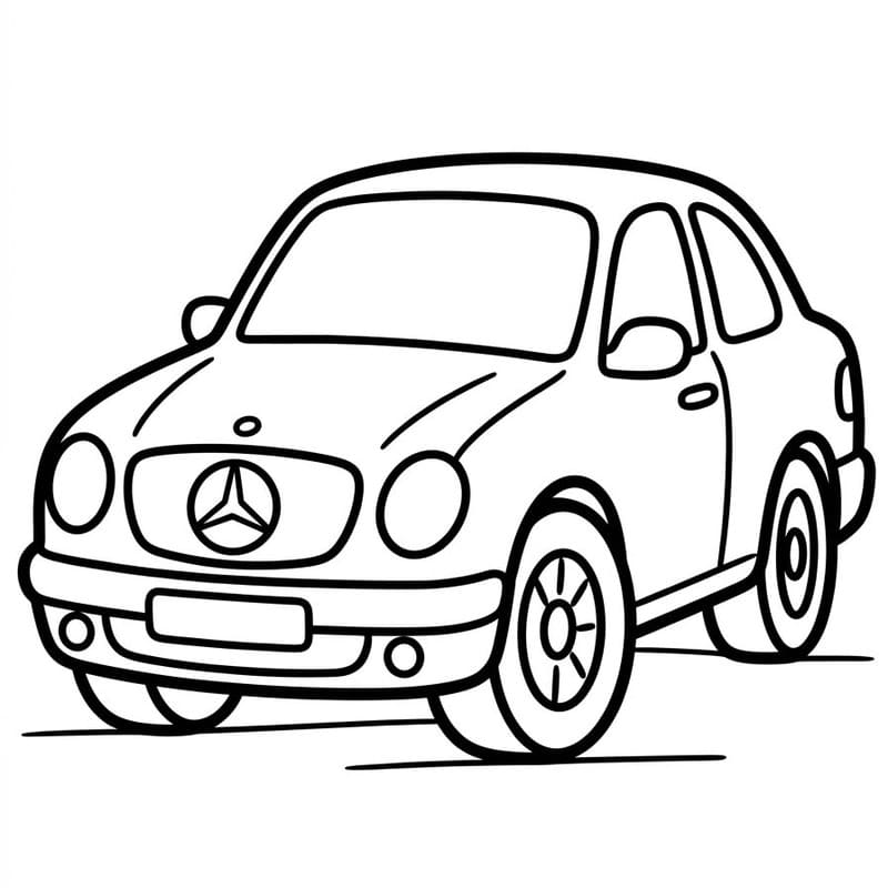 Döntetlen Mercedes ingyenesen nyomtatható könnyen