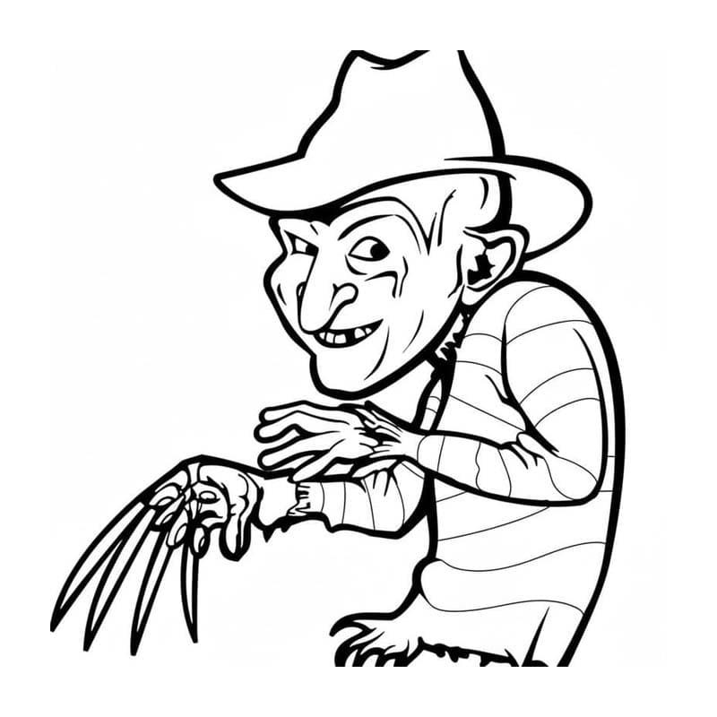 Freddy Krueger ingyenesen nyomtatható könnyen