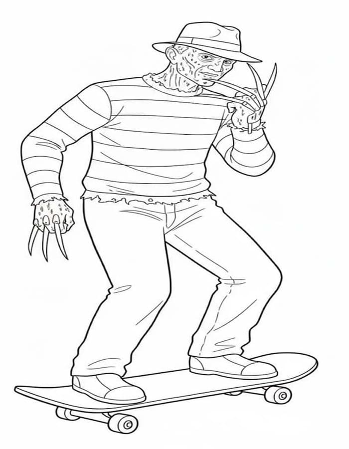 Freddy Krueger nyomtatható egyszerű