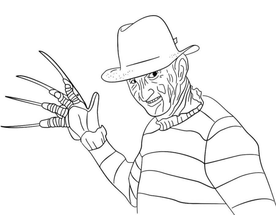 Freddy Krueger nyomtatható könnyen