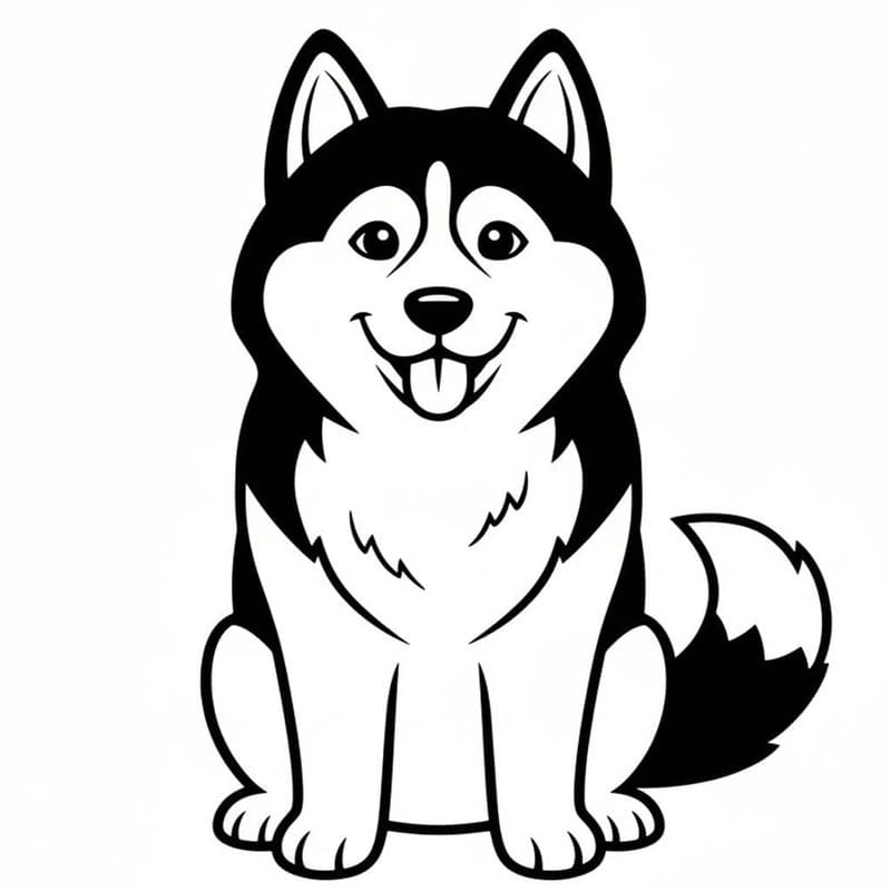 Husky nyomtatható könnyen
