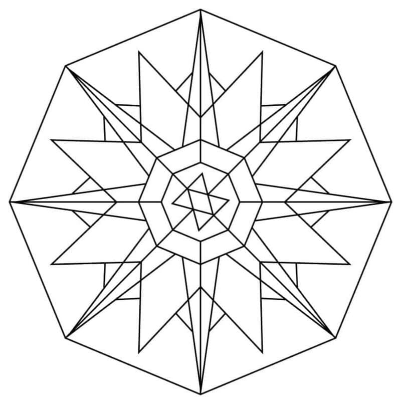 Kaleidoszkóp ingyenesen nyomtatható alapvető