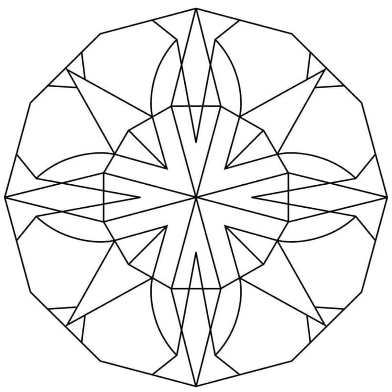 Kaleidoszkóp ingyenesen nyomtatható gyerekeknek