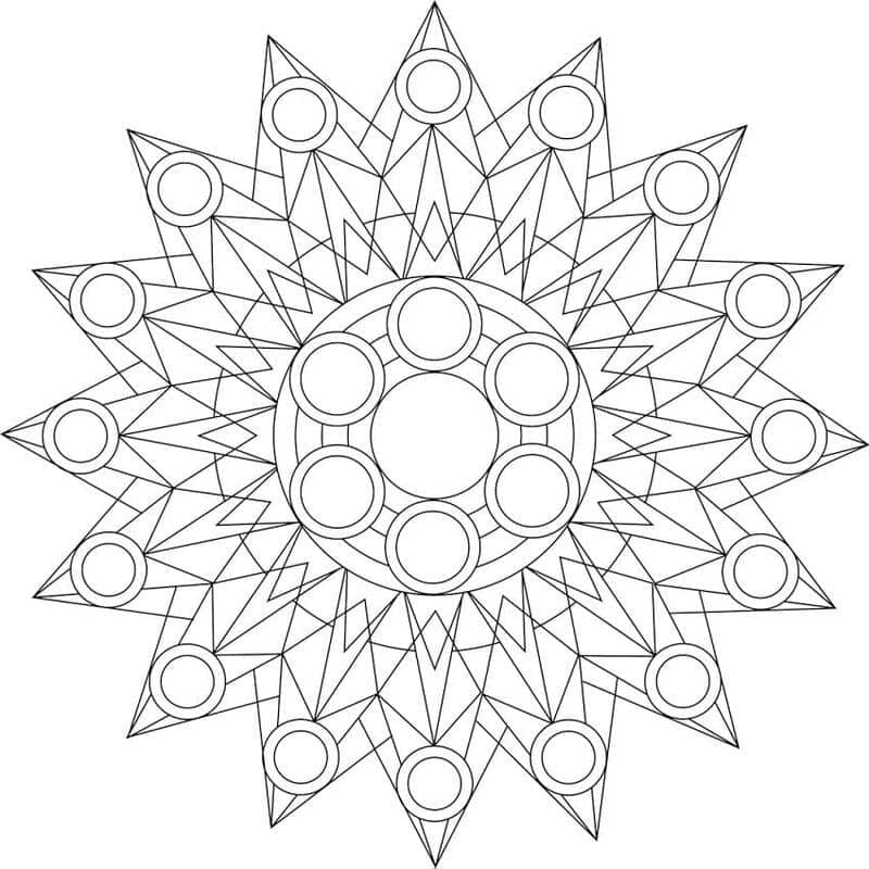 Kaleidoszkóp ingyenesen nyomtatható könnyen