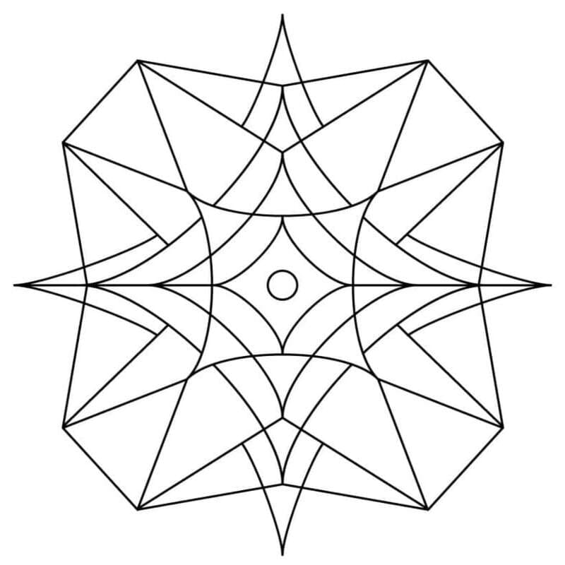 Kaleidoszkóp nyomtatható alapvető