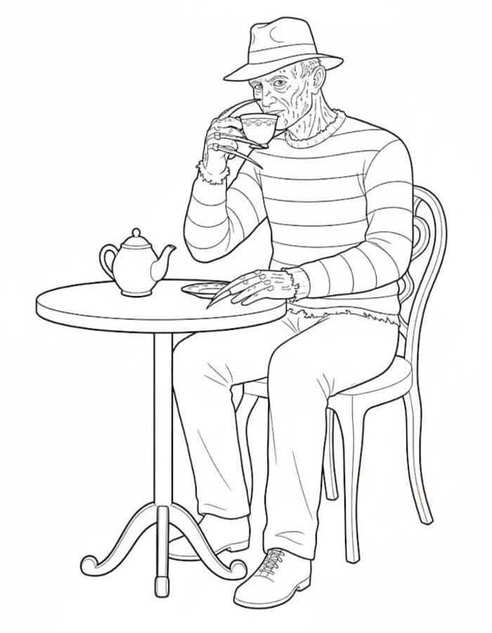 Kép Freddy Krueger ingyenesen nyomtatható