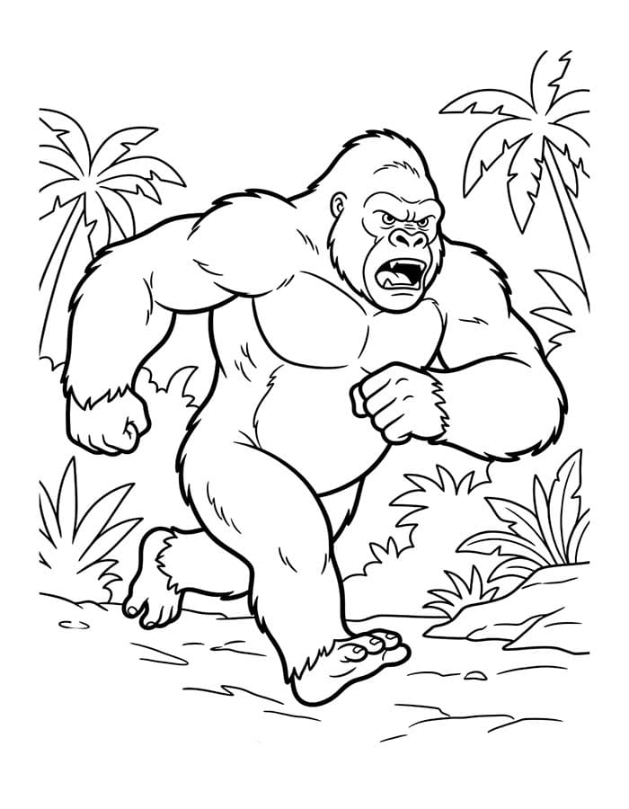 King Kong ingyenesen nyomtatható gyerekeknek