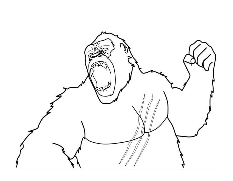 King Kong ingyenesen nyomtatható könnyen