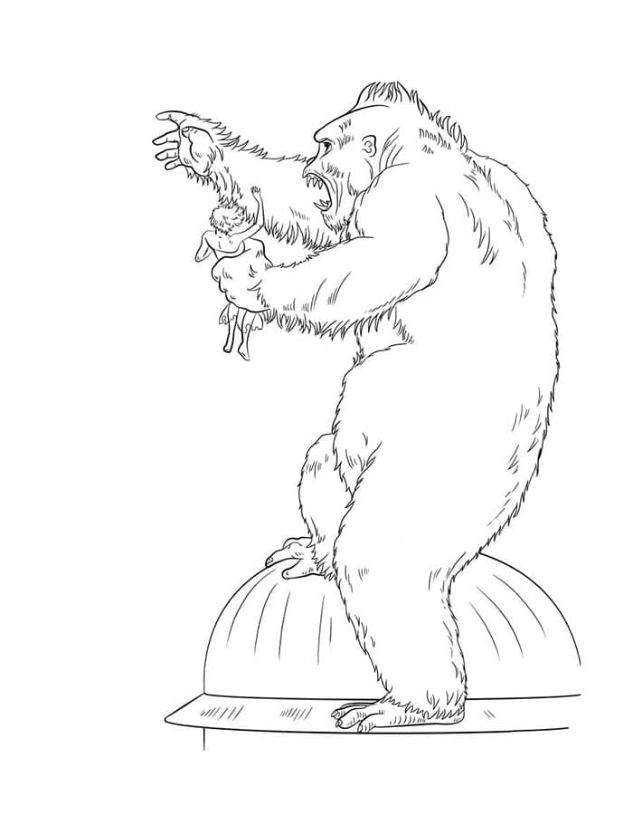 King Kong nyomtatható egyszerű