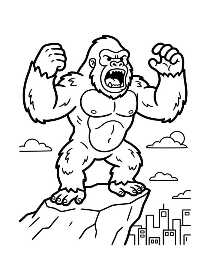 King Kong nyomtatható könnyen