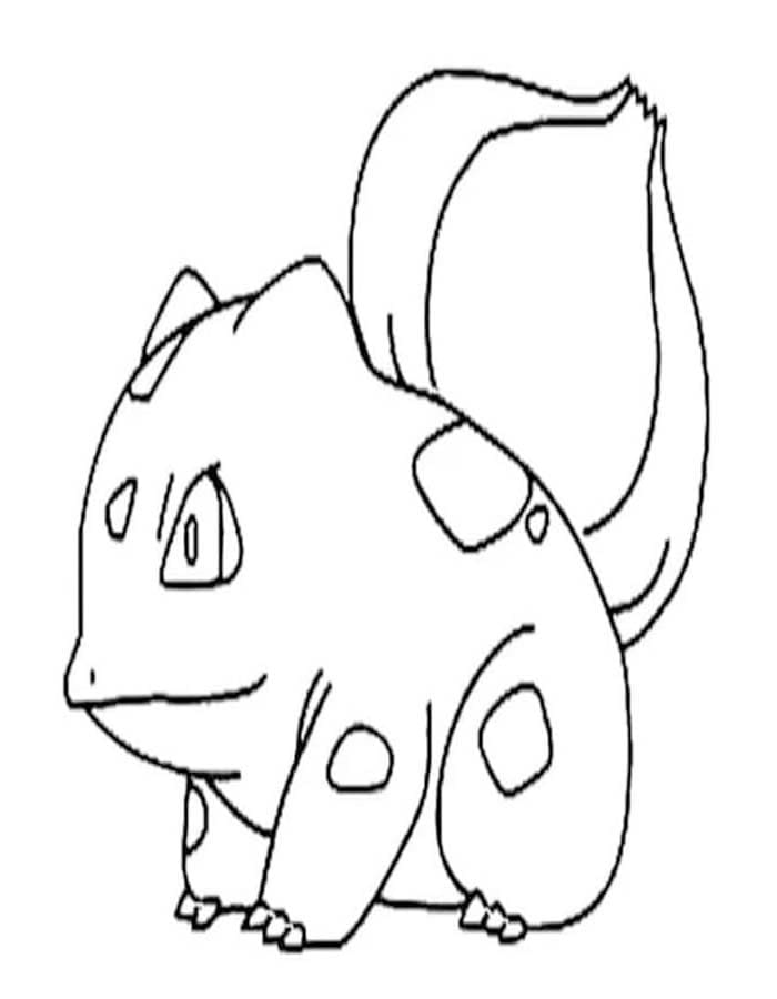 Bulbasaur ingyenesen nyomtatható egyszerű