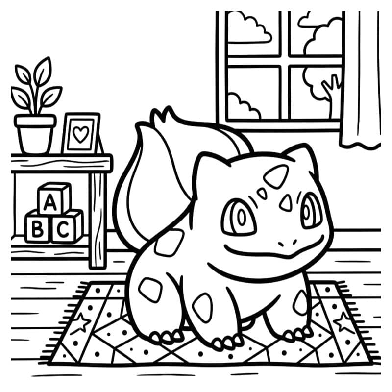 Bulbasaur ingyenesen nyomtatható könnyen