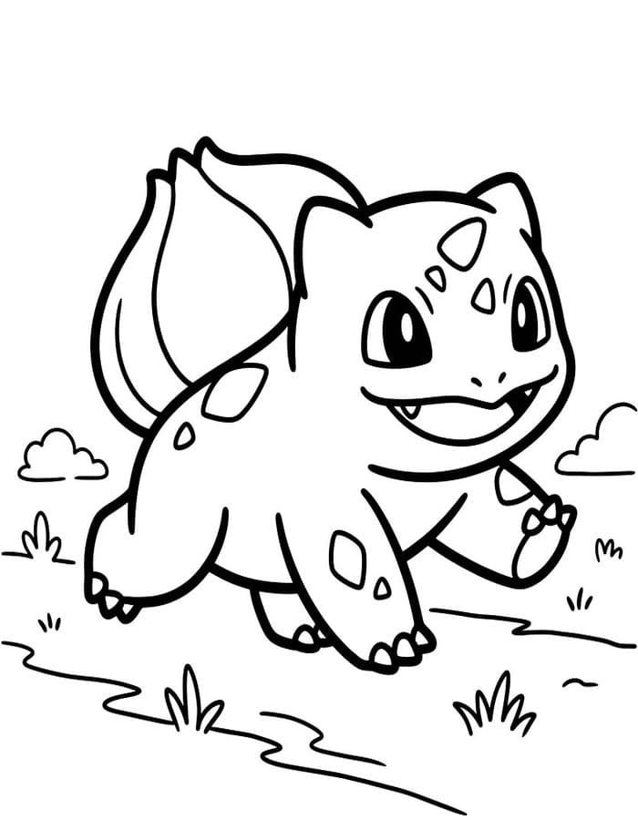 Döntetlen Bulbasaur ingyenesen nyomtatható alapvető