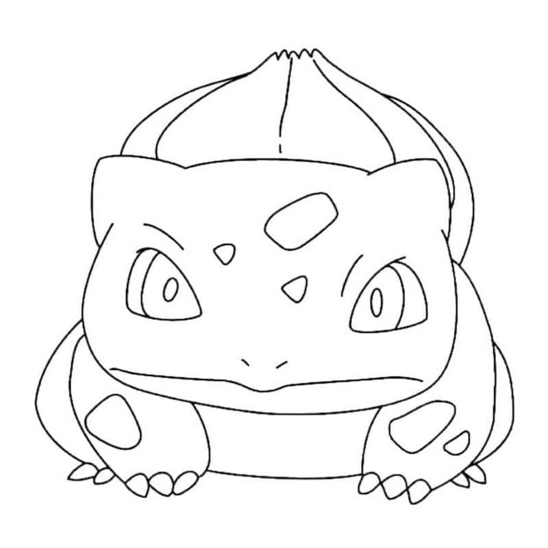 Döntetlen Bulbasaur nyomtatható gyerekeknek