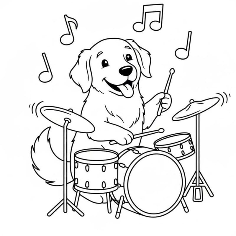 Döntetlen Golden Retriever egyszerű