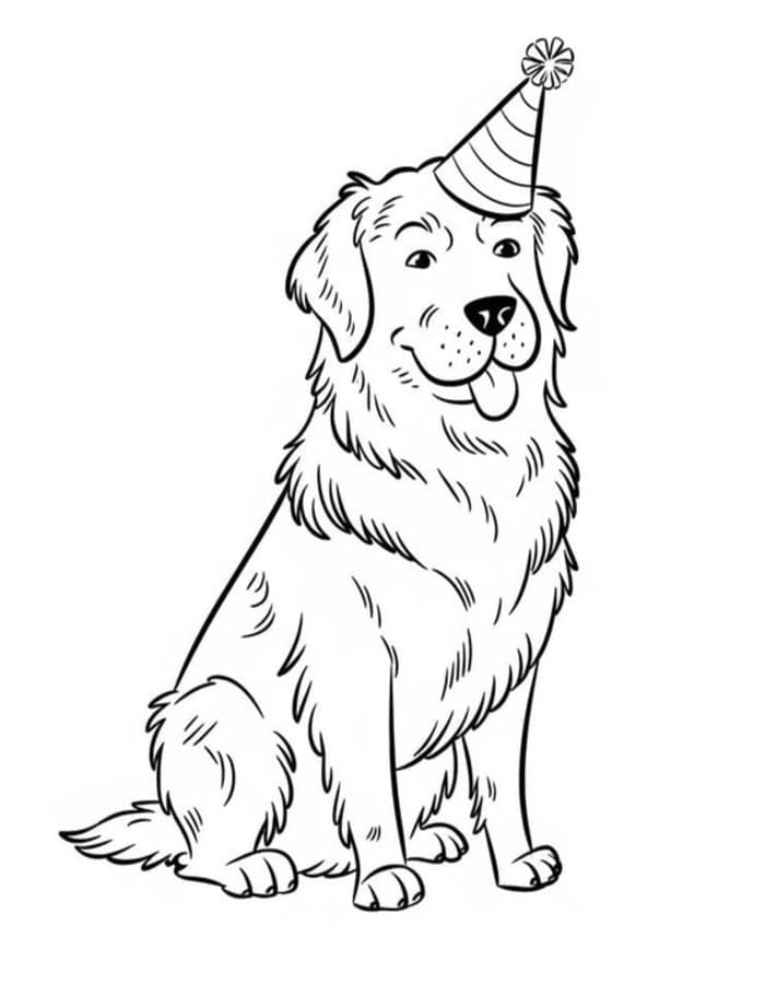 Döntetlen Golden Retriever nyomtatható