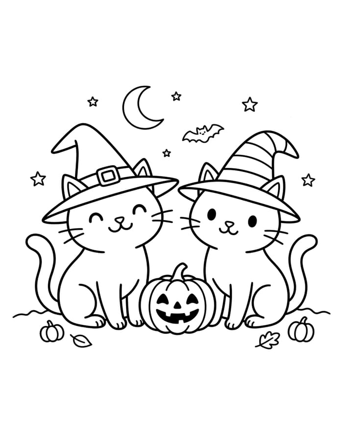 Döntetlen Halloween Macska alapvető
