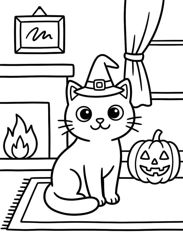 Döntetlen Halloween Macska ingyenesen könnyen