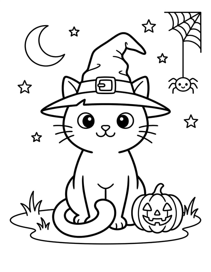 Döntetlen Halloween Macska ingyenesen