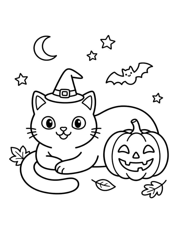 Döntetlen Halloween Macska
