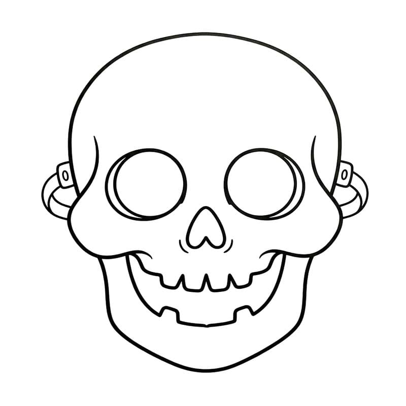 Döntetlen Halloween Maszk nyomtatható