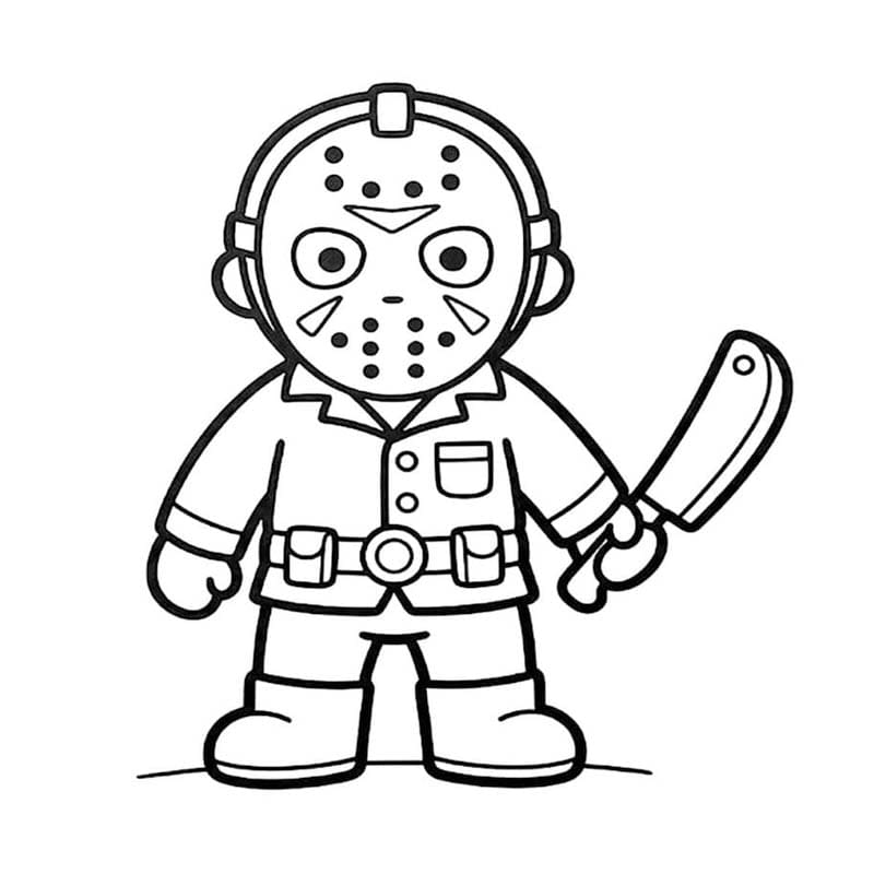 Döntetlen Jason Voorhees ingyenesen nyomtatható alapvető