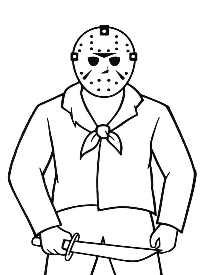 Döntetlen Jason Voorhees ingyenesen nyomtatható