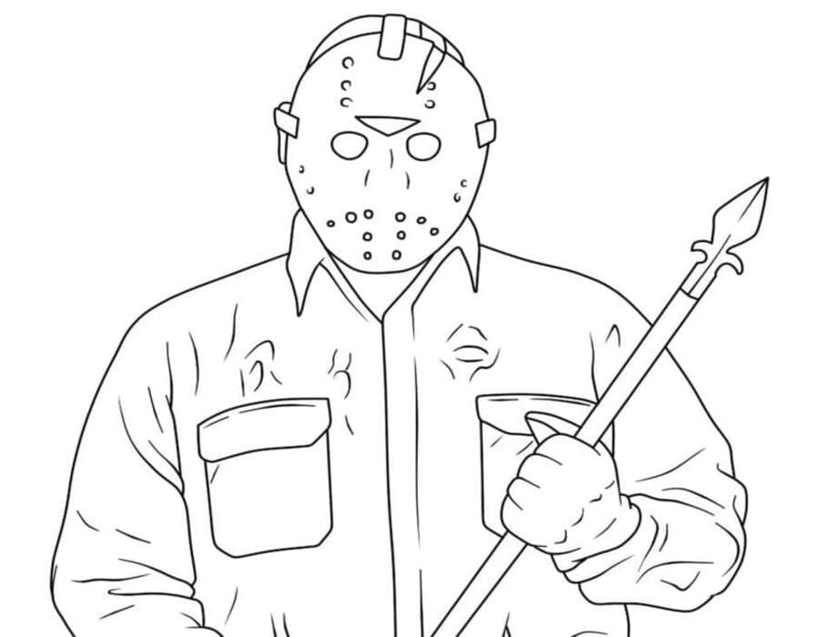 Döntetlen Jason Voorhees nyomtatható könnyen