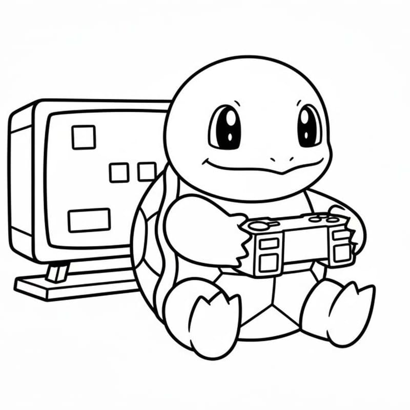 Döntetlen Squirtle gyerekeknek