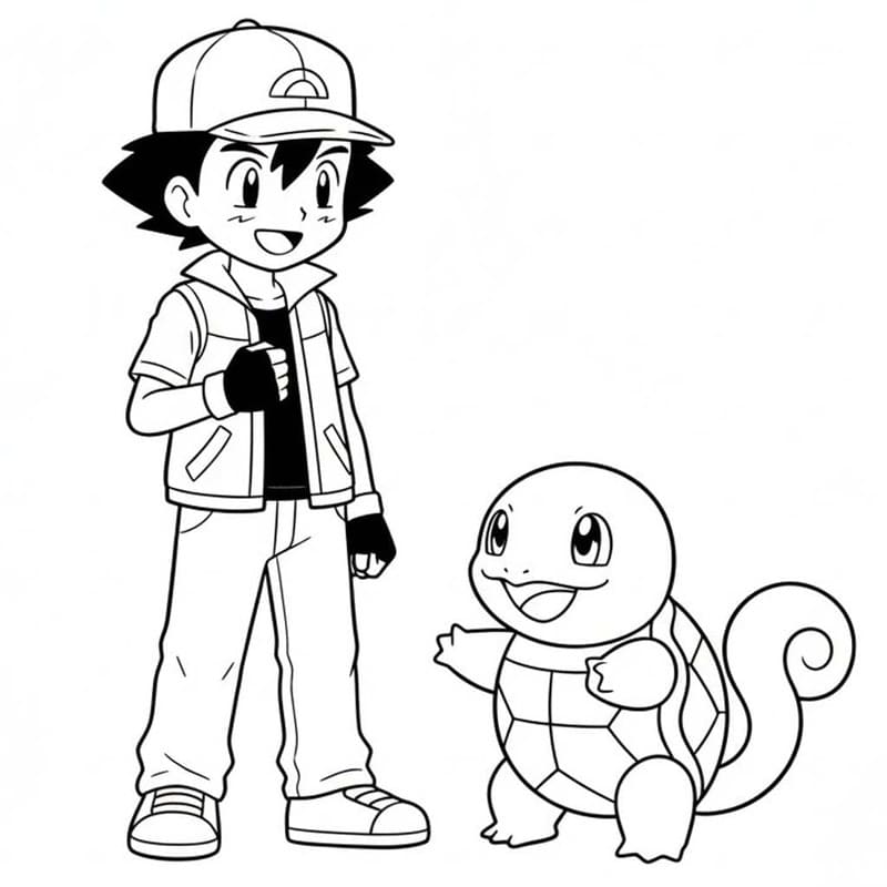 Döntetlen Squirtle ingyenesen nyomtatható