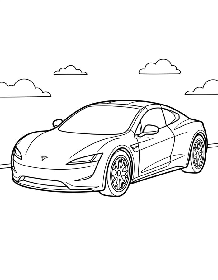 Döntetlen Tesla nyomtatható gyerekeknek
