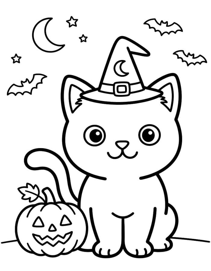 Halloween Macska gyerekeknek