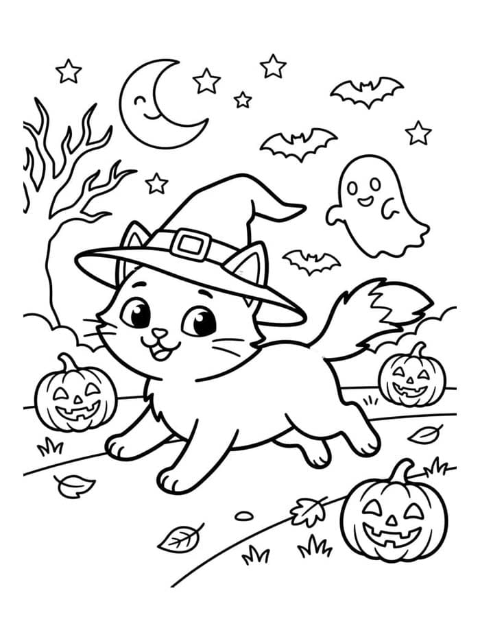 Halloween Macska ingyenesen könnyen