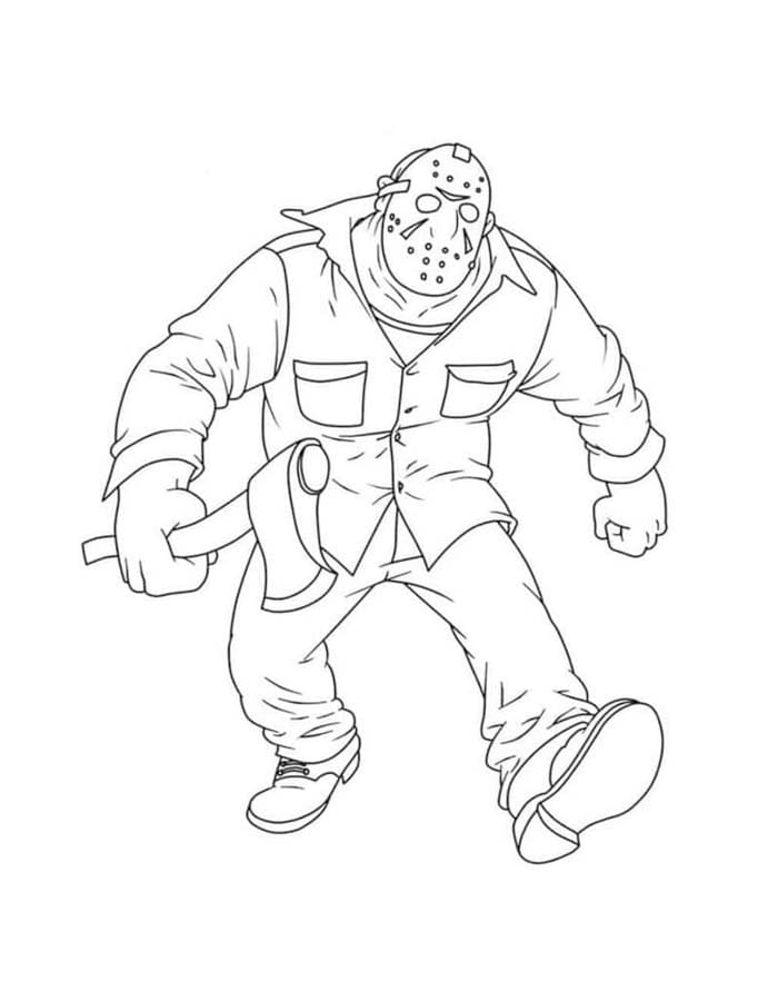 Jason Voorhees ingyenesen nyomtatható alapvető