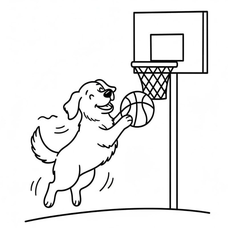 Kép Golden Retriever nyomtatható