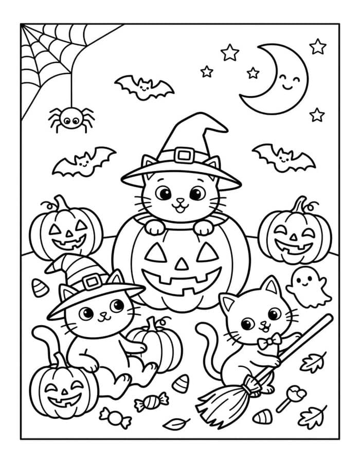 Kép Halloween Macska ingyenesen