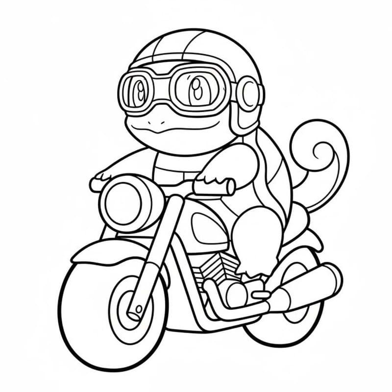 Squirtle ingyenesen nyomtatható alapvető