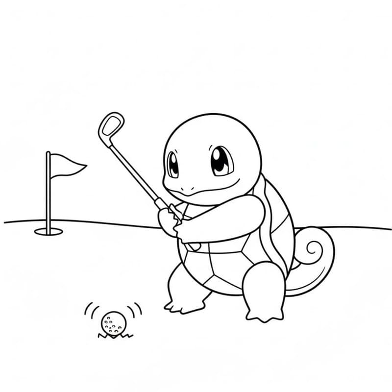 Squirtle ingyenesen nyomtatható egyszerű