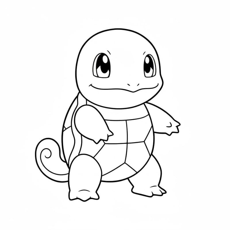 Squirtle ingyenesen nyomtatható könnyen