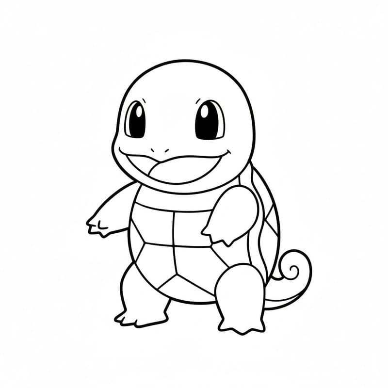 Squirtle nyomtatható alapvető