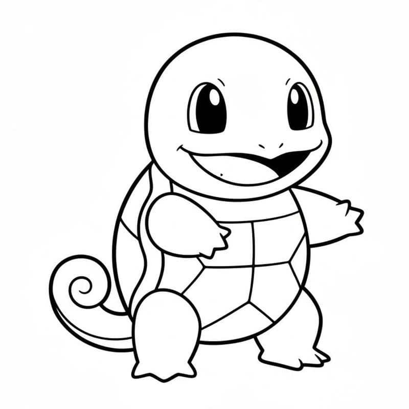 Squirtle nyomtatható egyszerű